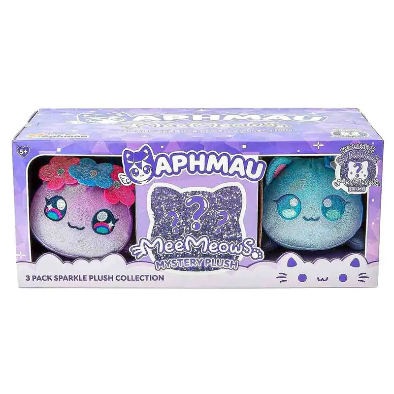 Aphmau Meemeows 3 Pack Sparkle Plush Collection With Mystery Plush 1