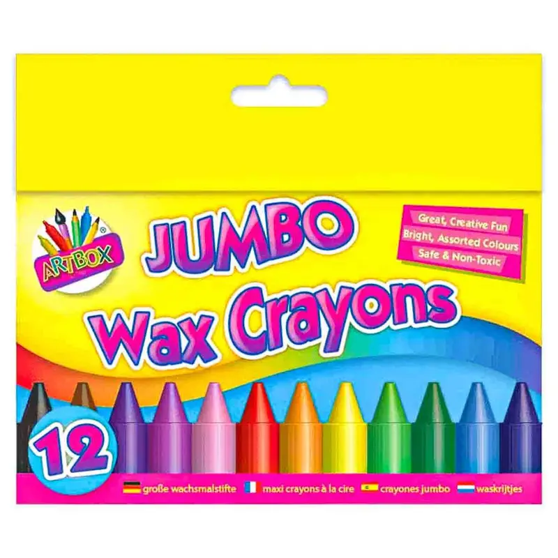 Artbox 12 Jumbo Wax Crayons 1