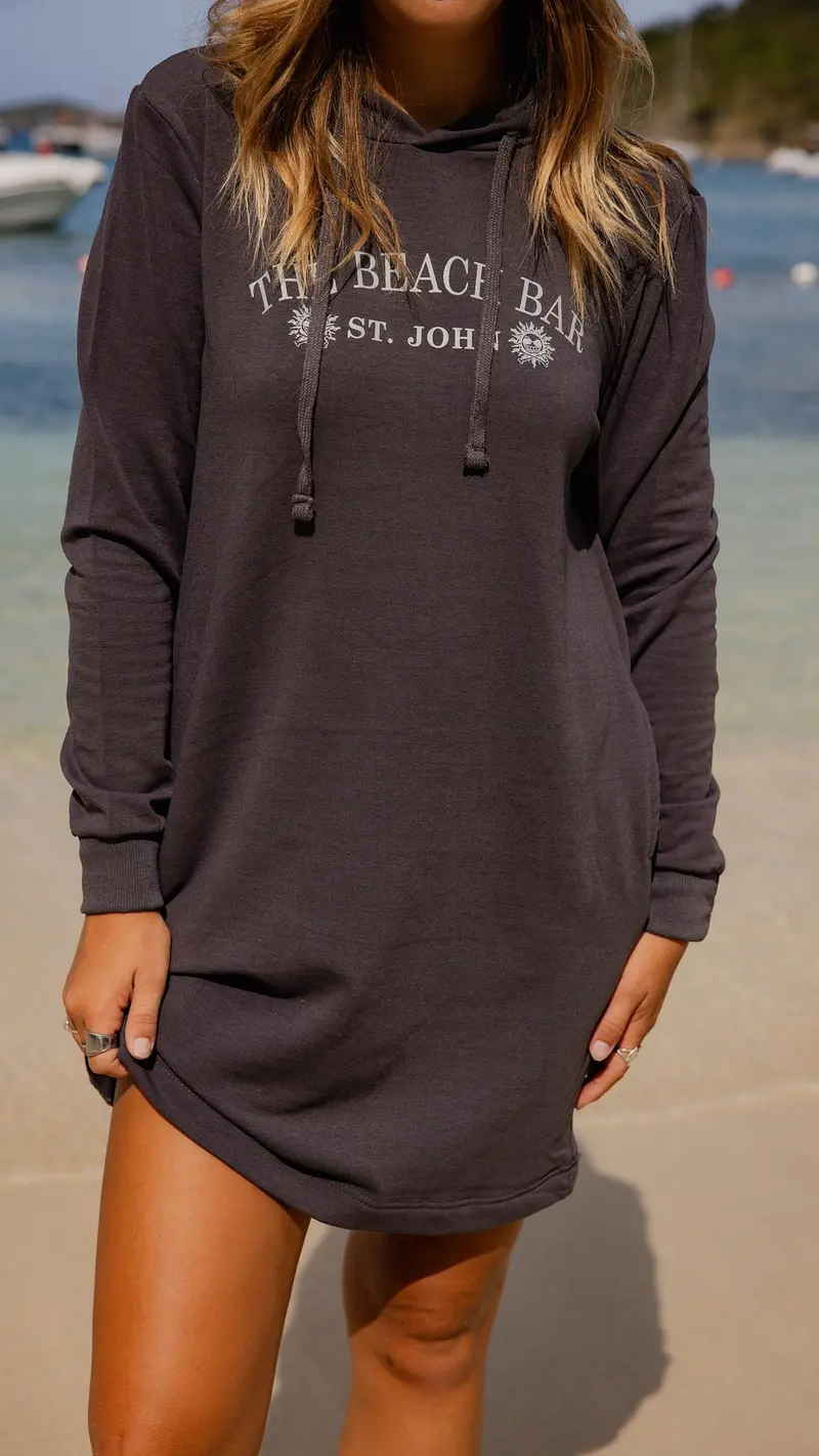 Bb Womens Cozy Hooded Dress 1