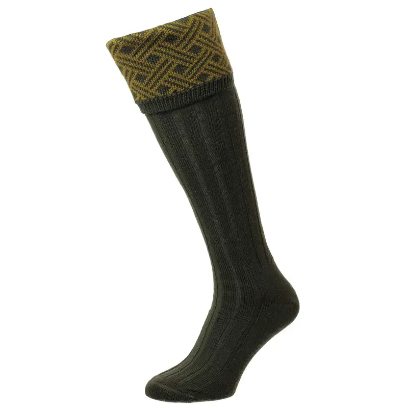 Bisley Langton Lattice Jacquard Shooting Socks 1