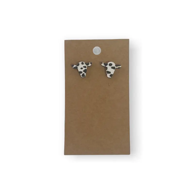 Bohemian Cow Head Earrings 1