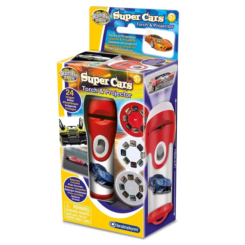 Brainstorm Super Cars Torch & Projector 1