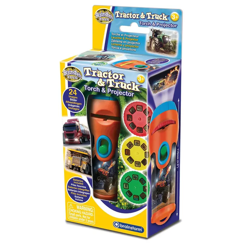Brainstorm Tractor & Truck Torch & Projector 1