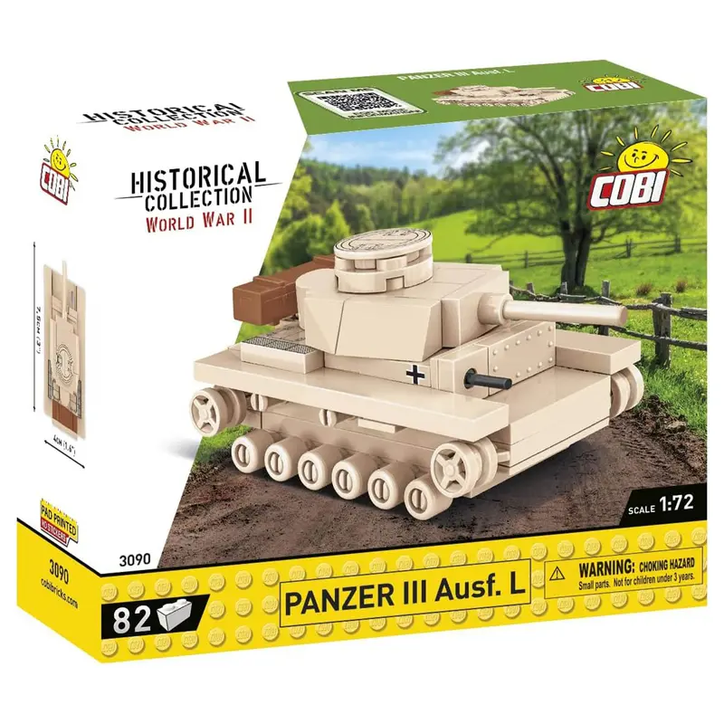 Cobi Historical Collection Ww2 Panzer Iii Ausf.L Tank Building Set 1
