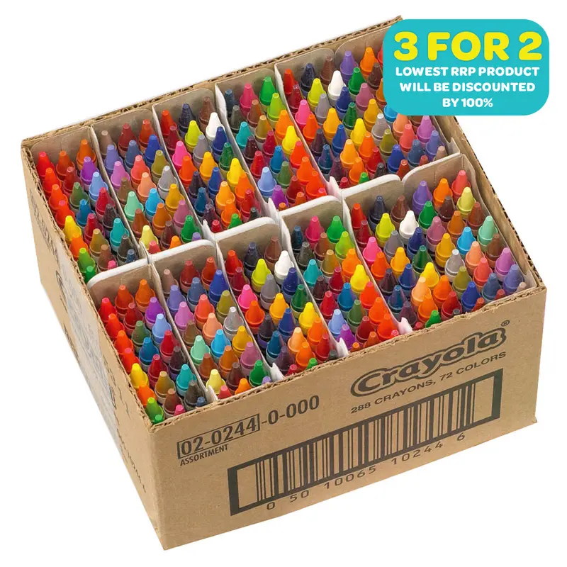 Crayola Coloured Crayons (288 Class Pack) 1