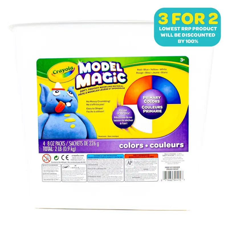 Crayola Model Magic Primary Colours Tub Modelling Material 1