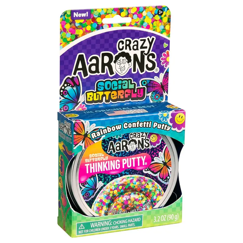 Crazy Aaron's Social Butterfly Thinking Putty (90G) 1