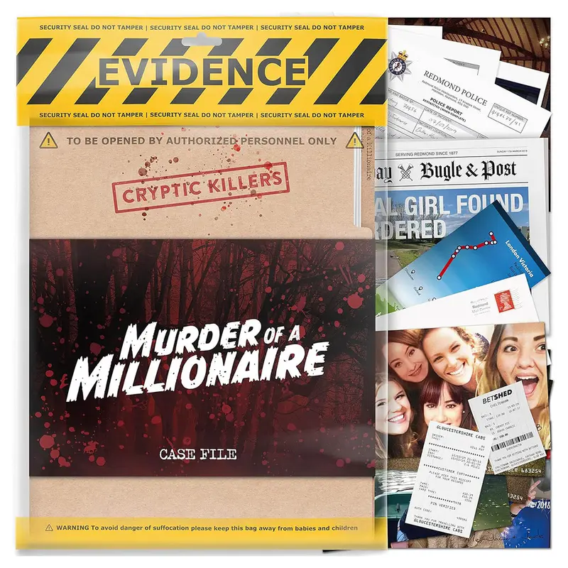 Cryptic Killers: Murder Of A Millionaire File Case Game 1