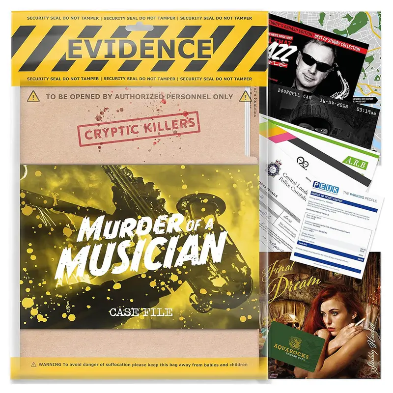 Cryptic Killers: Murder Of A Musician Case File Game 1
