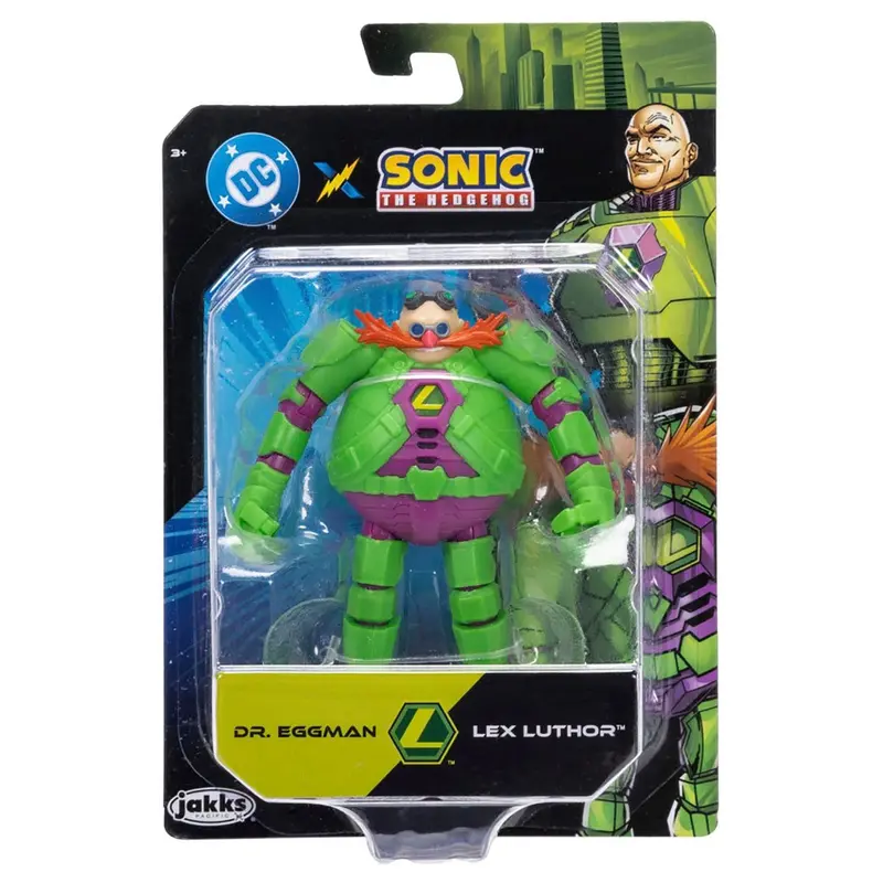 Dc X Sonic The Hedgehog Dr. Eggman Lex Luther 2.5" Figure 1