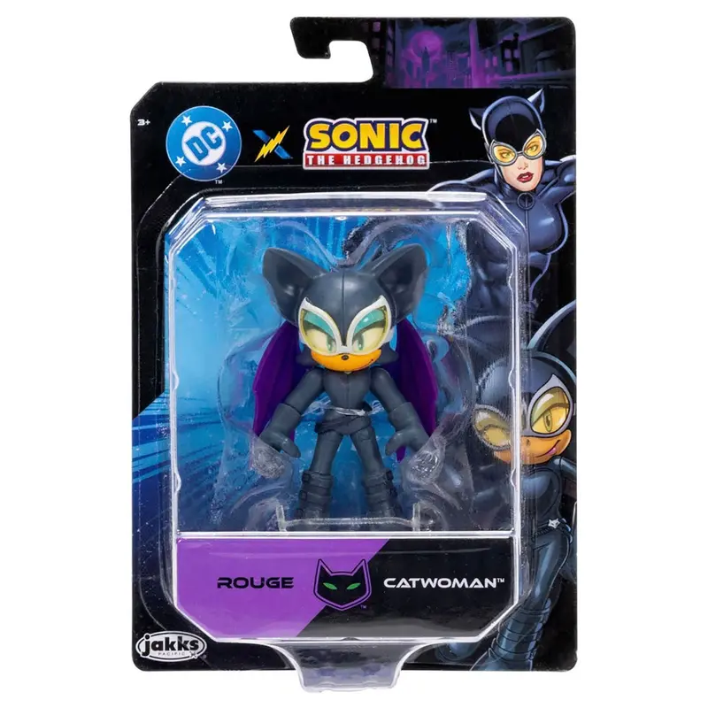 Dc X Sonic The Hedgehog Rouge Catwomen 2.5" Figure 1