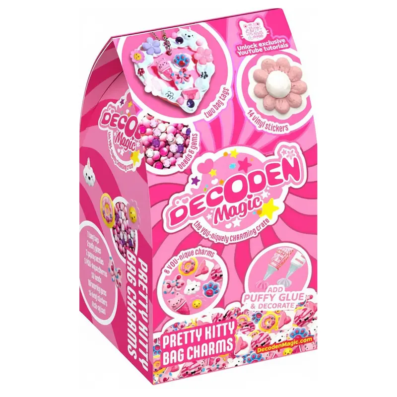 Decoden Magic Pretty Kitty Bag Charms Kit 1