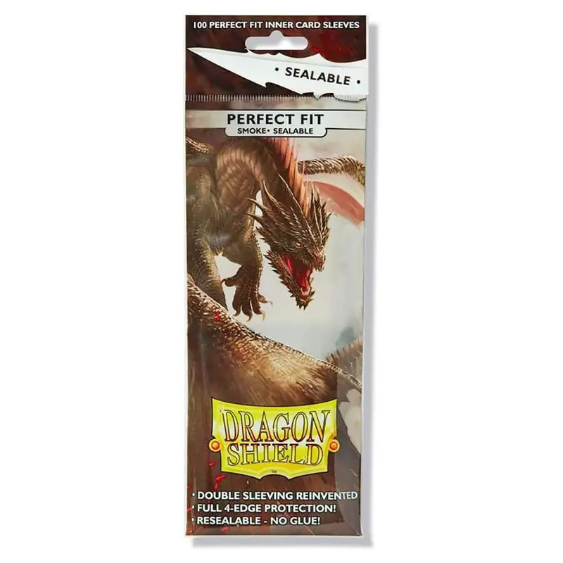 Dragon Shield Perfect Fit Smoke Sealable Inner Card Sleeves (100 Pack) 1