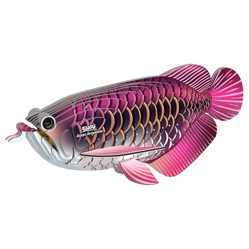 Eugy Asian Arowana 3D Cardboard Model Kit 1