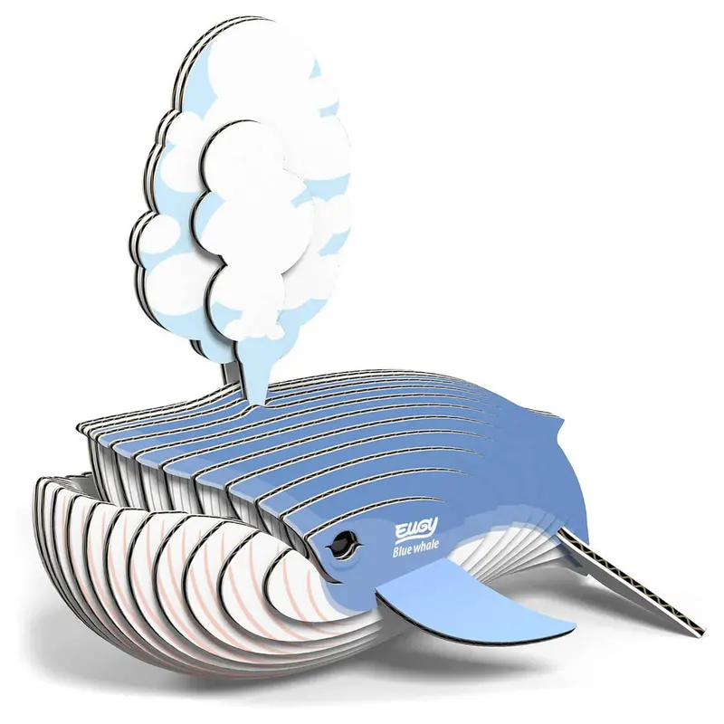 Eugy Blue Whale 3D Cardboard Model Kit 1