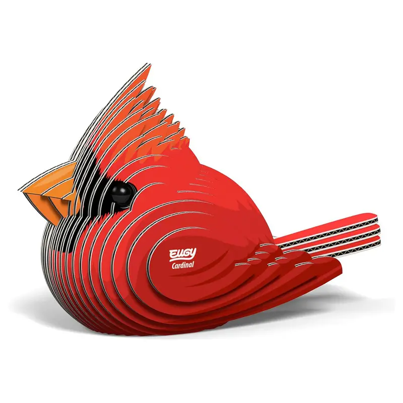 Eugy Cardinal 3D Cardboard Model Kit 1