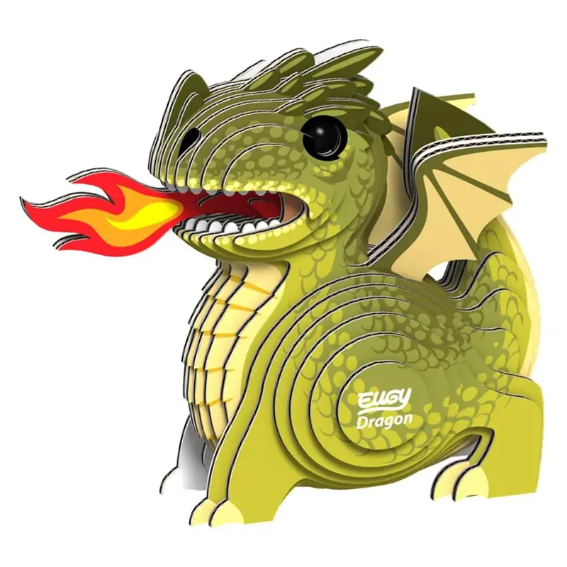 Eugy Dragon 3D Cardboard Model Kit 1