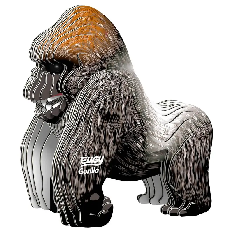 Eugy Gorilla 3D Cardboard Model Kit 1