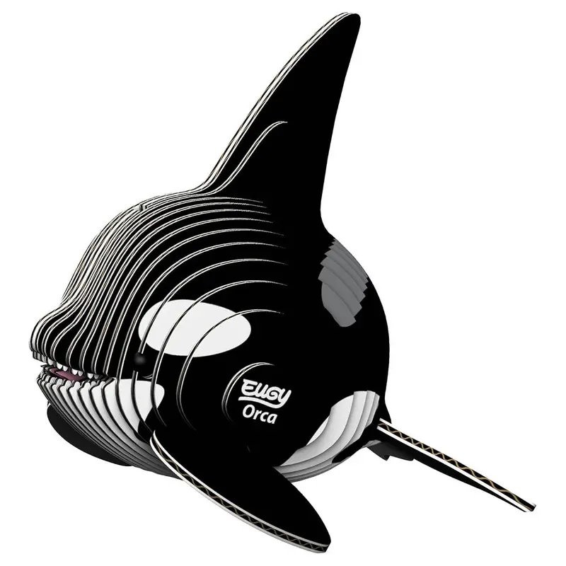 Eugy Orca 3D Cardboard Model Kit 1