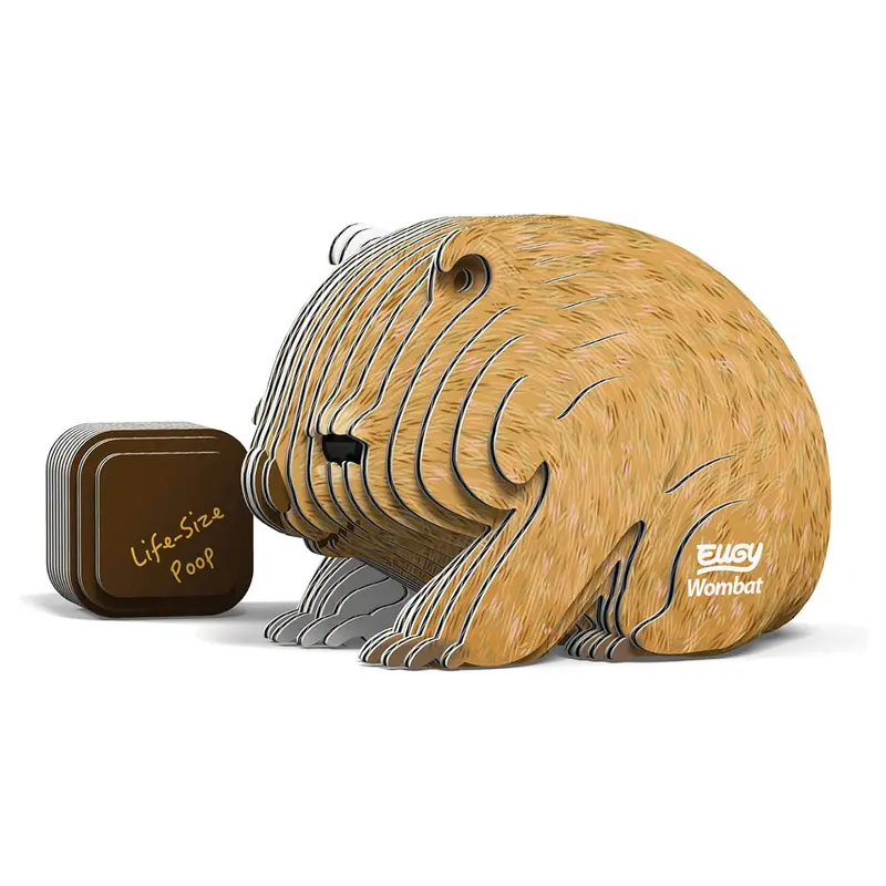 Eugy Wombat 3D Cardboard Model Kit 1