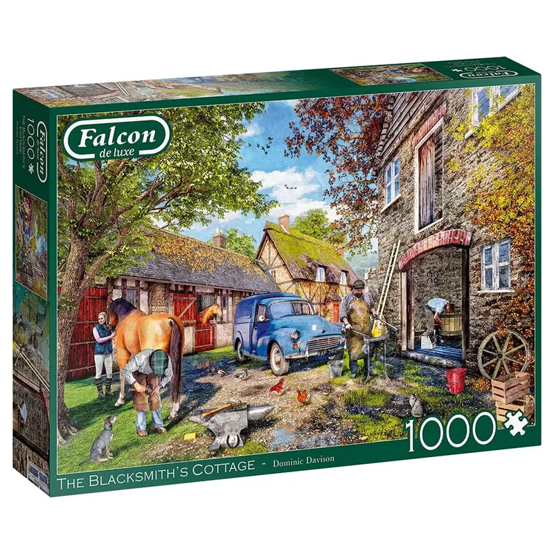 Falcon De Luxe The Blacksmith's Cottage 1000 Piece Jigsaw Puzzle 1