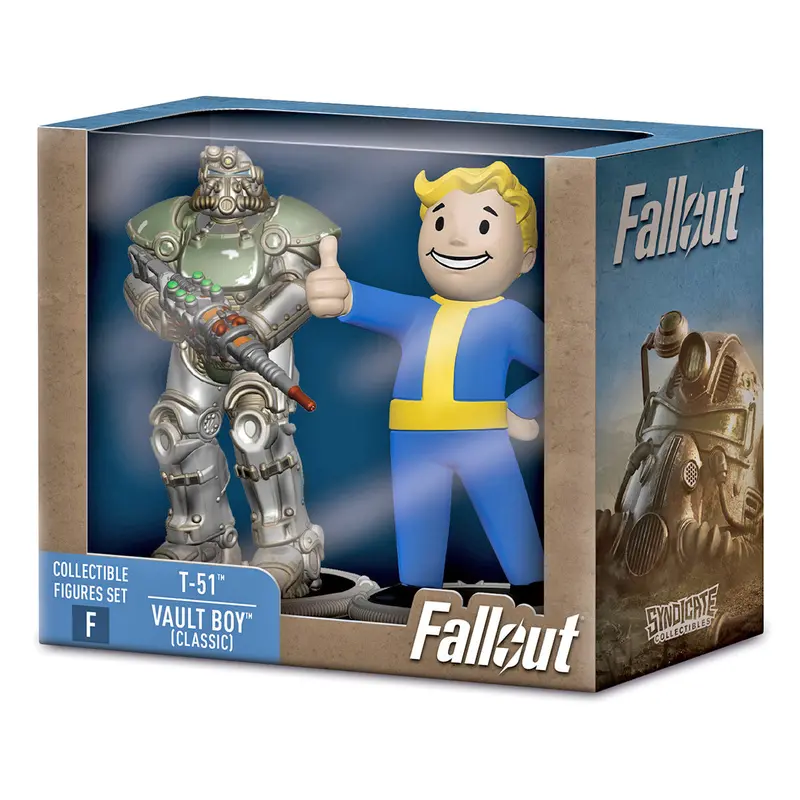 Fallout T-51 & Vault Boy (Classic) Figures (2 Pack) 1