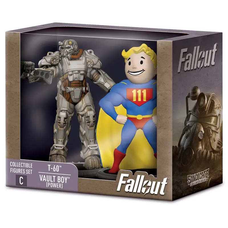 Fallout T-60 & Vault Boy (Power) Figures (2 Pack) 1