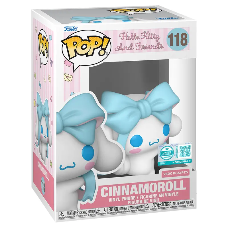 Funko Pop! Hello Kitty And Friends: Cinnamoroll With Bow Supreme Limited Edition Vinyl Figure #118 1