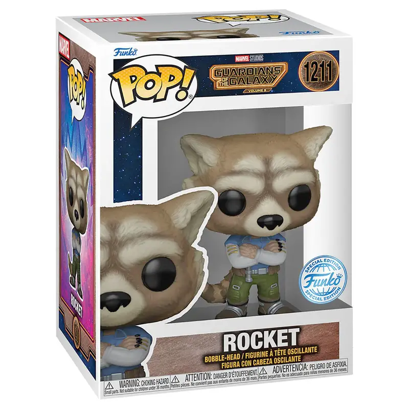 Funko Pop! Marvel Guardians Of The Galaxy Volume 3: Rocket Bobble-Head Figure #1211 1