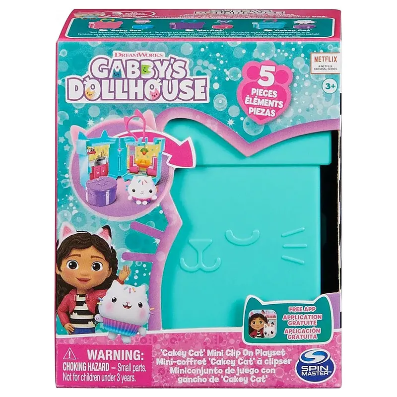 Gabby's Dollhouse Baby Box Cat Mini Clip On Playset (3 Pack) 1