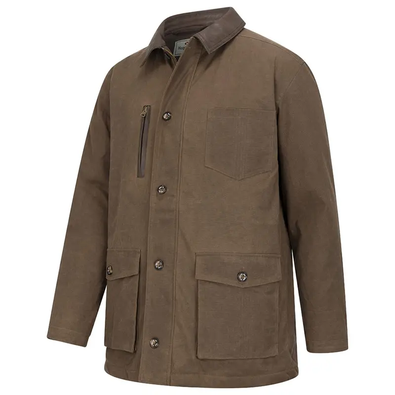 Hoggs Of Fife Balerno Waxed Canvas Barn Coat 1