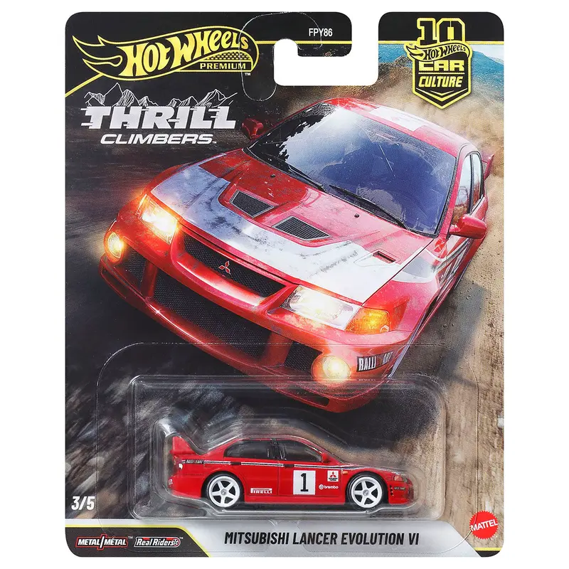 Hot Wheels Car Culture Thrill Climbers Mitsubishi Lancer Evolution Vi Car (3/5) 1