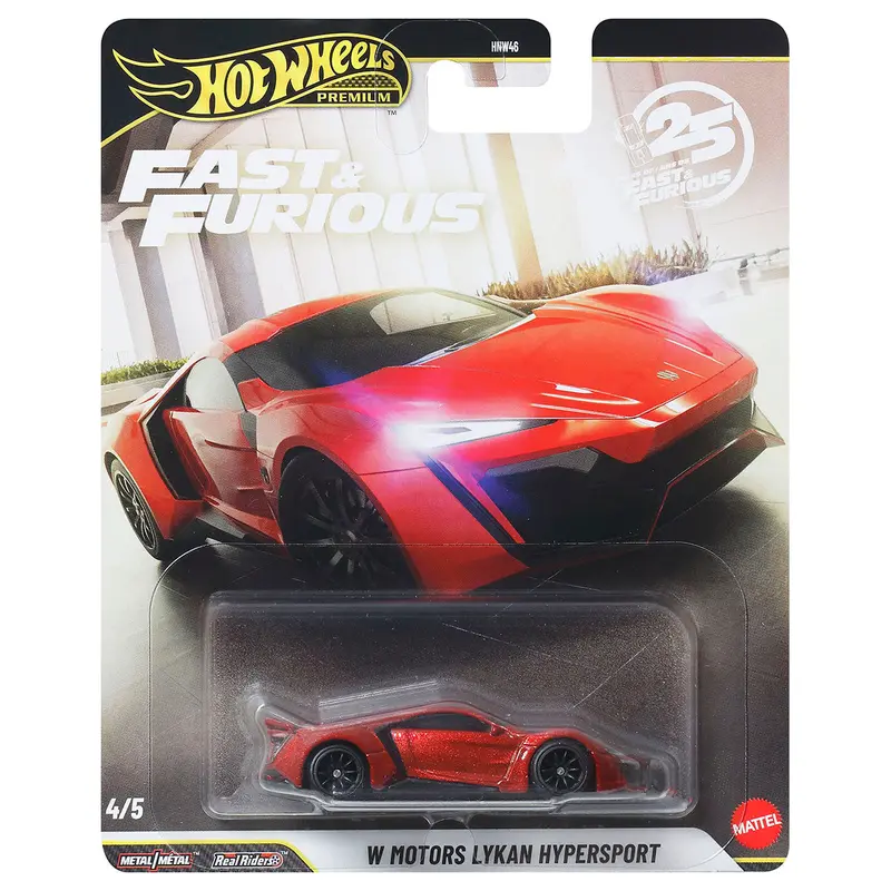 Hot Wheels Fast & Furious 25Th Anniversary W Motors Lykan Hypersport Car (4/5) 1