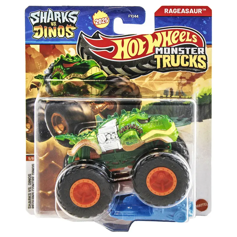 Hot Wheels Monster Trucks Shark Vs Dino Rageasaur 1