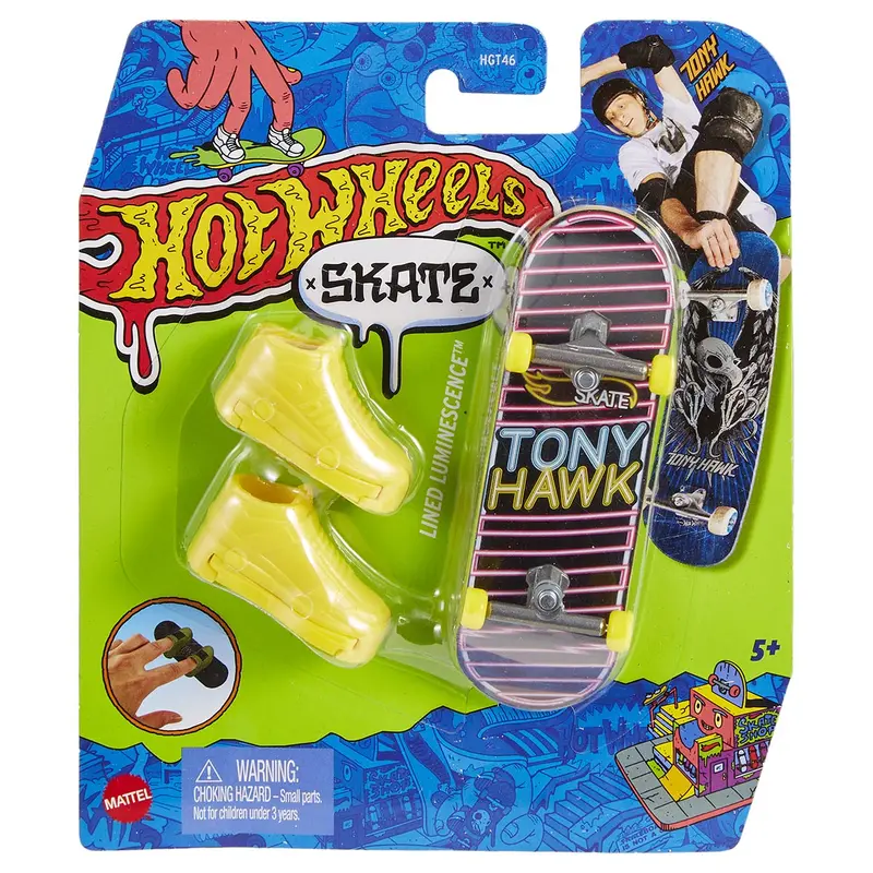 Hot Wheels Skate - Gnarly Neon 3/3 - Lined Luminescence Fingerboard 1