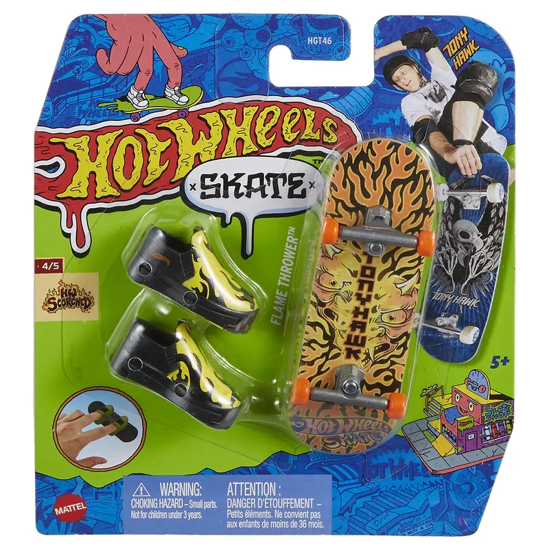 Hot Wheels Skate - Hw Scorched 4/5 - Flame Thrower Fingerboard 1