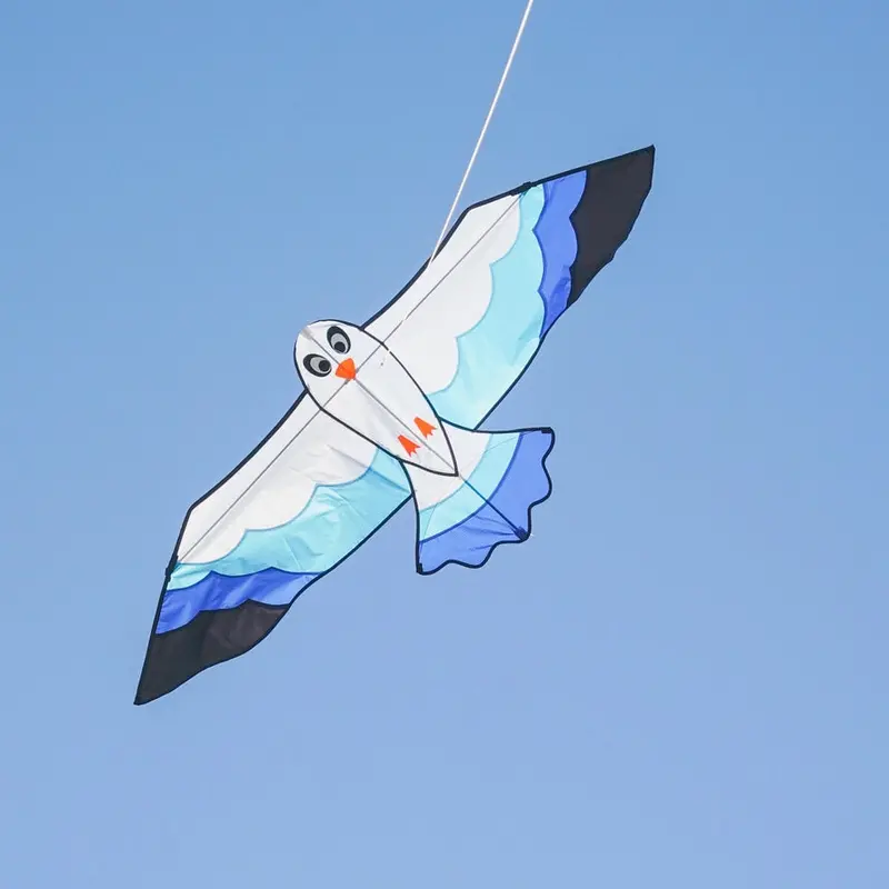 In The Breeze 70" Blue Seabird Kite 1