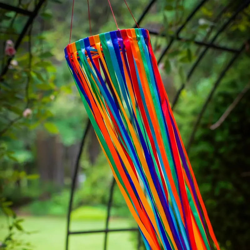 In The Breeze Rainbow Ribbon Windsock 1