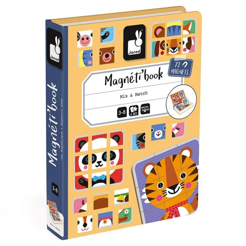 Janod Magneti'book Mix & Match Animals Set 1