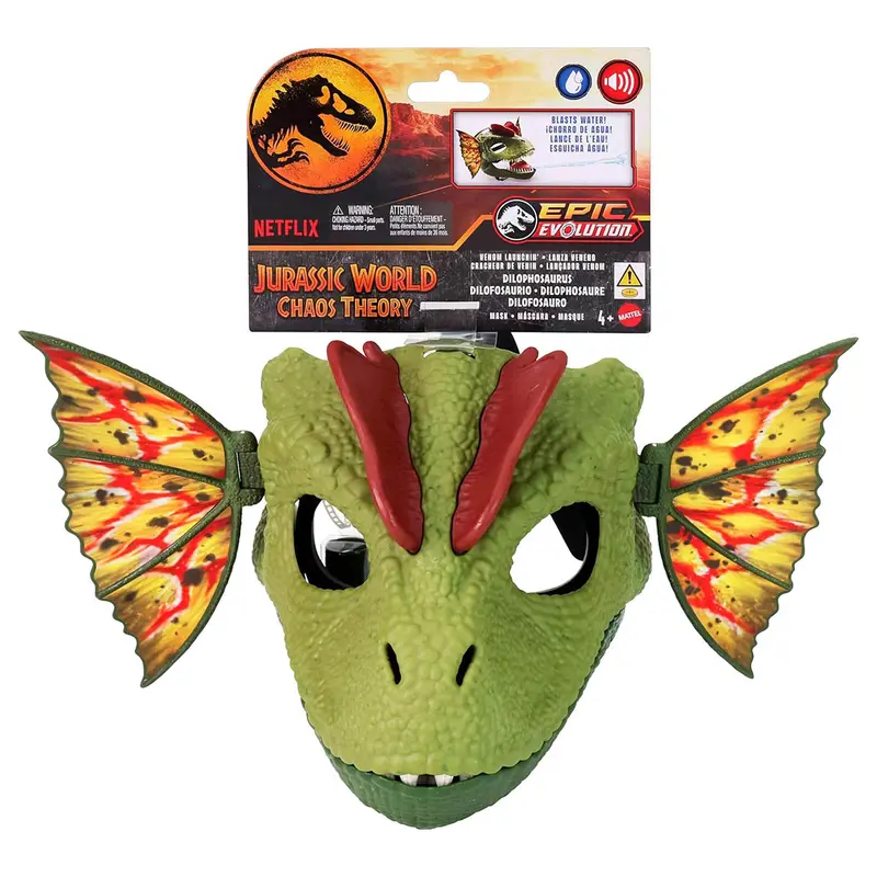 Jurassic World: Chaos Theory Venom Launchin’ Dilophosaurus Mask 1