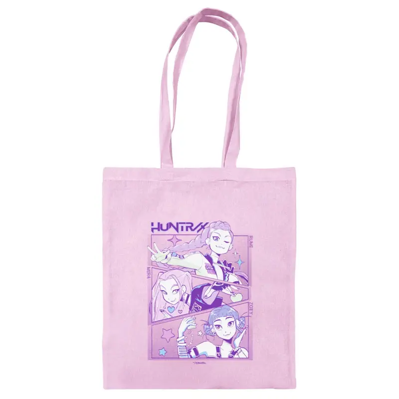 K-Pop Demon Hunters Huntrix Light Pink Tote Bag 1