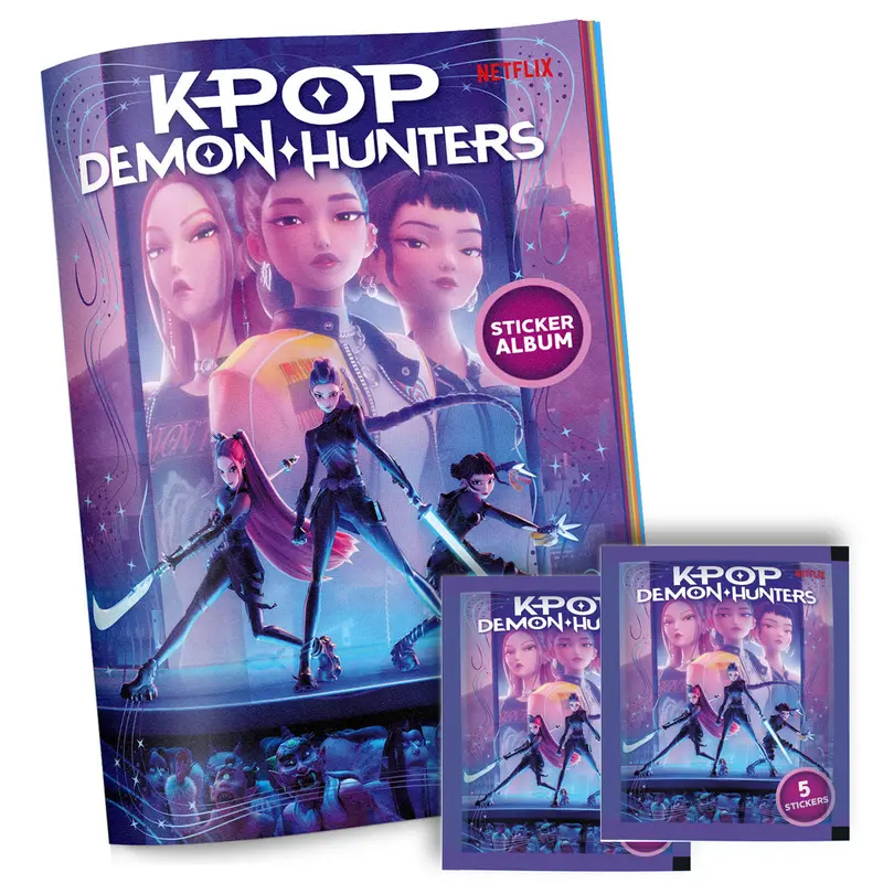 K-Pop Demon Hunters Official Sticker Album And 2 Packs 1