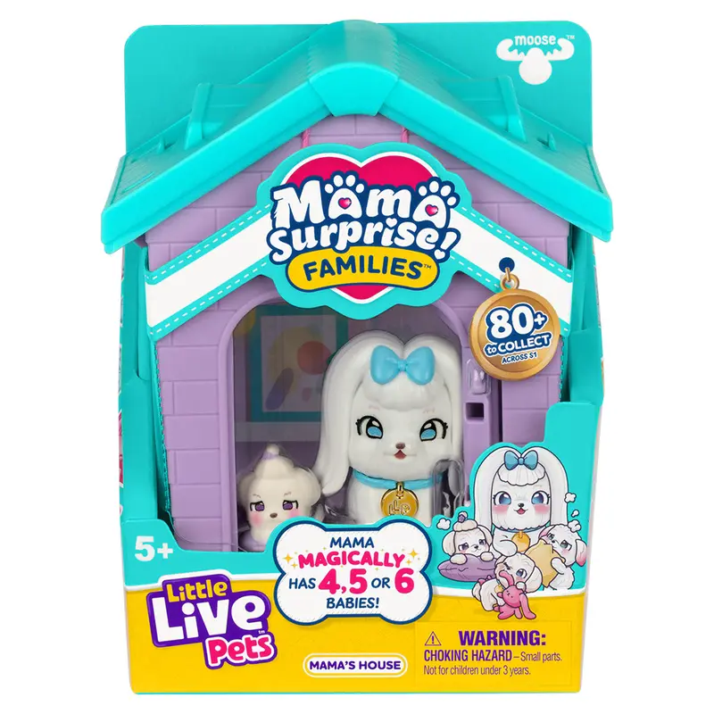 Little Live Pets Mama Surprise Families: Maltese Mama's House Playset 1