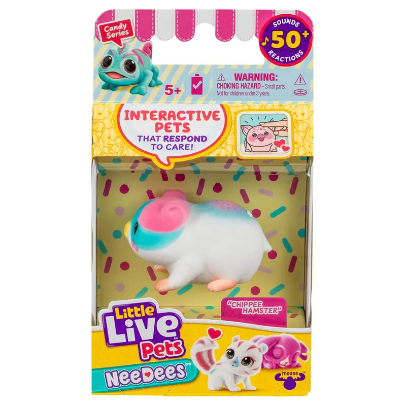 Little Live Pets Needees Candy Series Chippee Hamster Interactive Pet 1