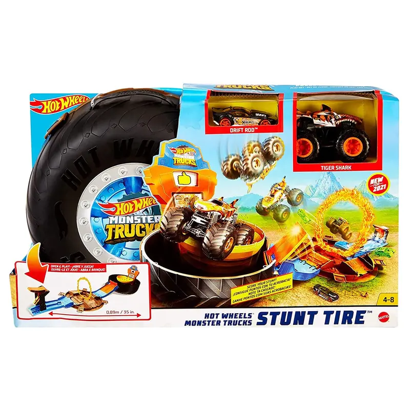 Mattel Hot Wheels Monster Trucks Stunt Tire Set 1