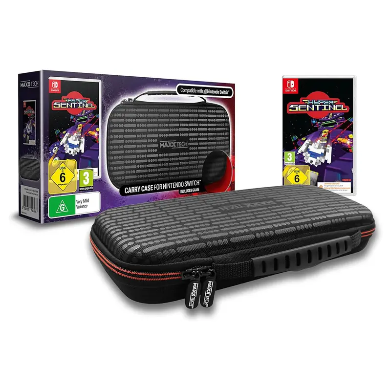 Maxx Tech Carry Case For Nintendo Switch & Hyper Sentinel Downloadable Game 1