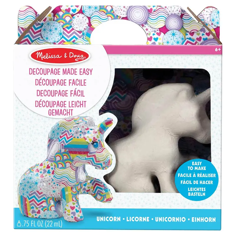 Melissa & Doug Decoupage Made Easy Unicorn Kit 1