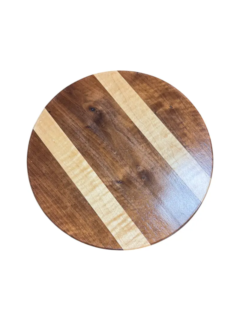 Mobile Bay Area Woodworking Maple And Walnut Lazy Susan 1
