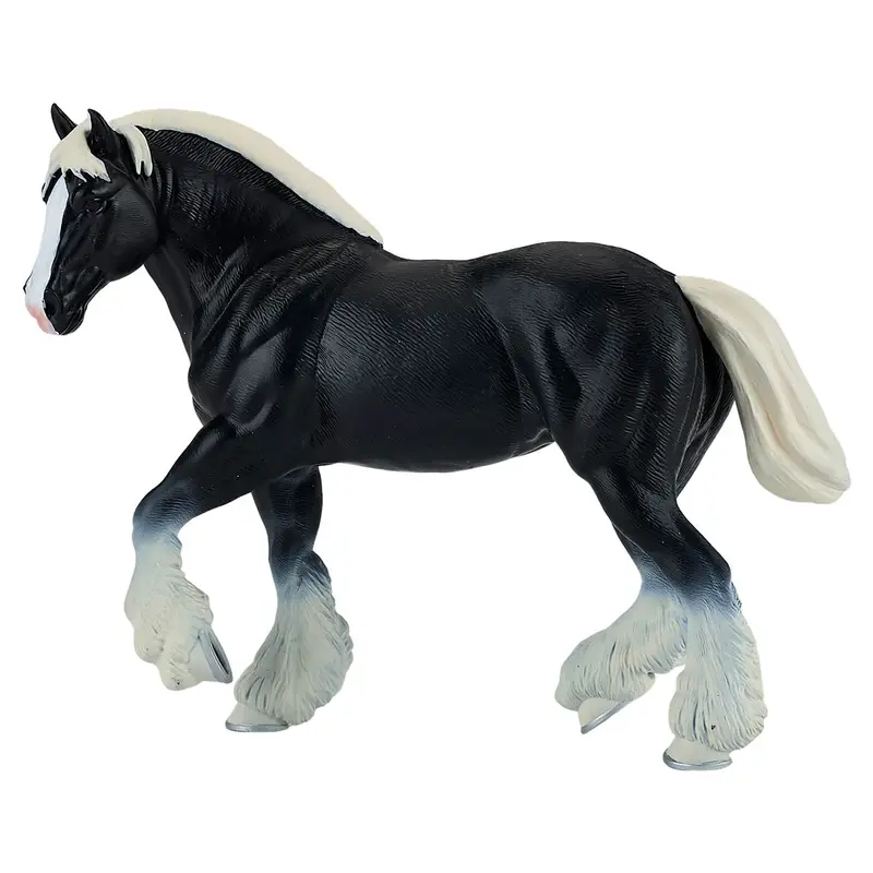 Mojo Fun Farm & Horses Clydesdale Horse Black Figure 1