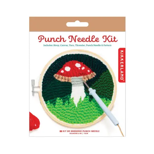 Mushroom Punch Needle Kit 1